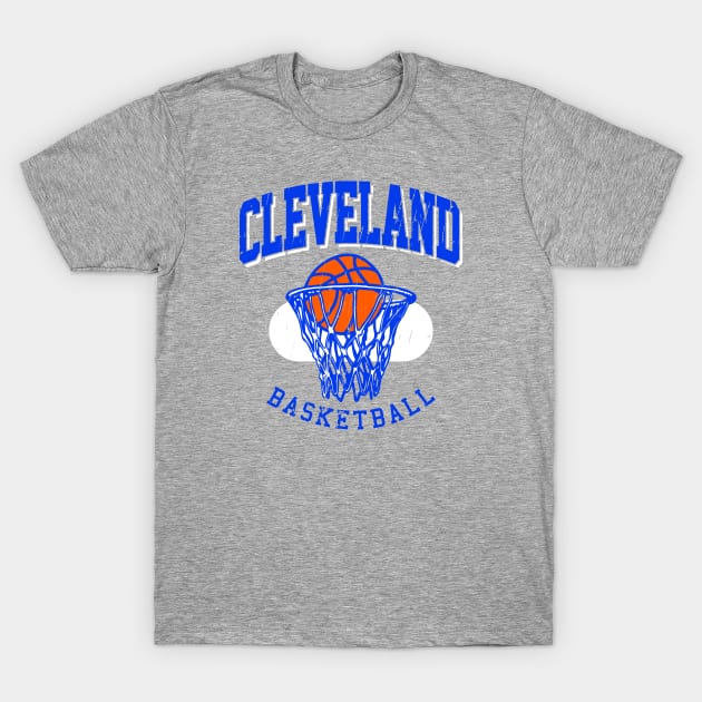 Vintage Cleveland Basketball T-Shirt by funandgames